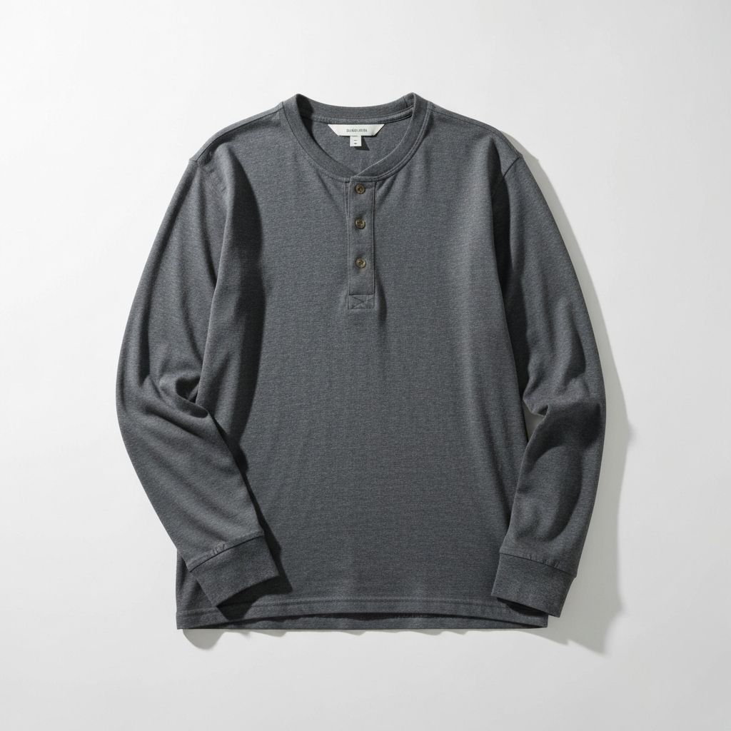 Charcoal Henley